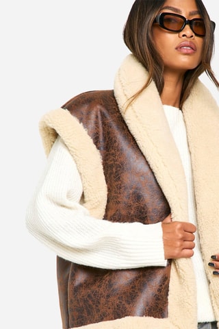 Giacca senza maniche - Marrone