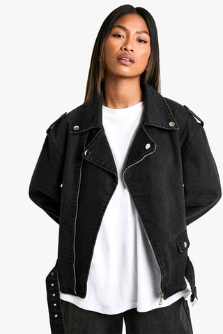 Giacca in jeans - Nero