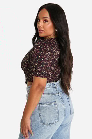 Crop top - Nero e rosso