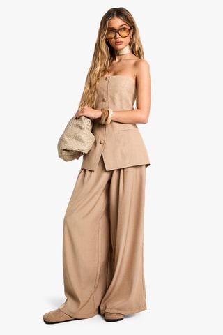 Top bustier - Taupe