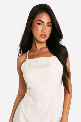 Abito taglio dritto - Ecrù