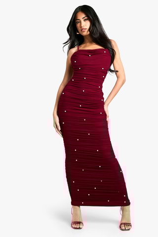 Abito taglio dritto - Rosso