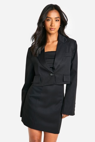 Abito taglio dritto e giacca - Nero