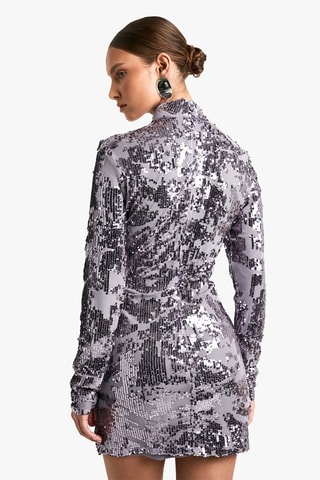 Abito a tubino - Argentato