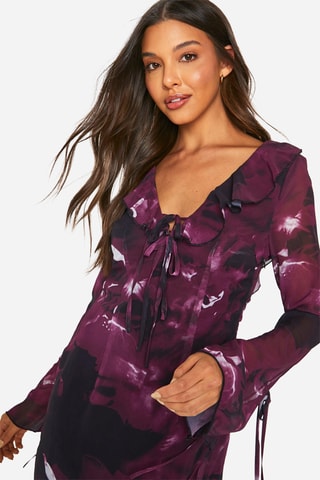 Abito taglio dritto - Viola