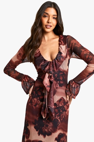 Abito lungo - Marrone