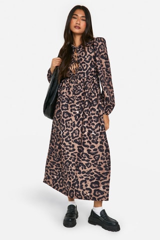 Abito midi - Marrone