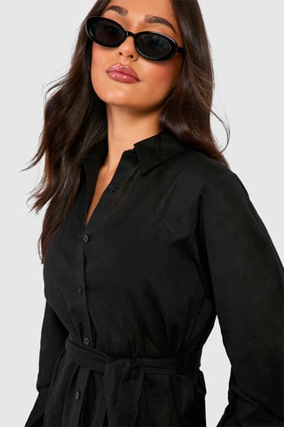 Abito a camicia - Nero