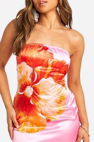 Abito bustier - Rosa