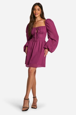 Abito a campana - Viola