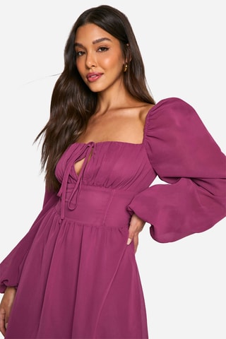 Abito a campana - Viola