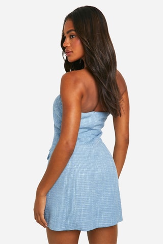 Abito bustier - Celeste