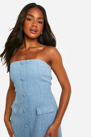 Abito bustier - Celeste