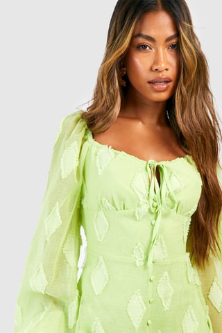 Abito a campana - Verde chiaro