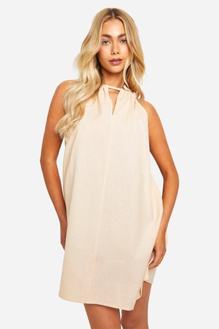 Abito a trapezio - Beige