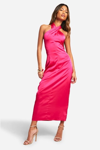 Abito taglio dritto - Rosa scuro