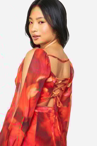 Abito a campana - Rosso