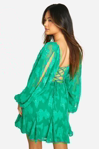 Abito a campana - Verde