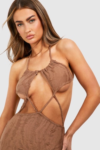 Abito lungo - Marrone chiaro