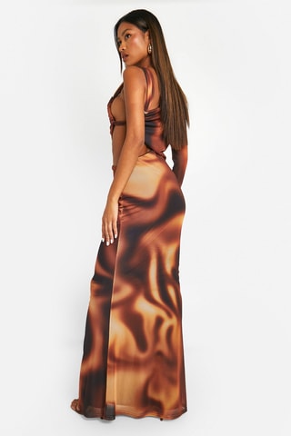 Abito lungo tie and dye - Arancione