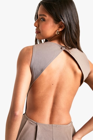 Abito a campana - Beige