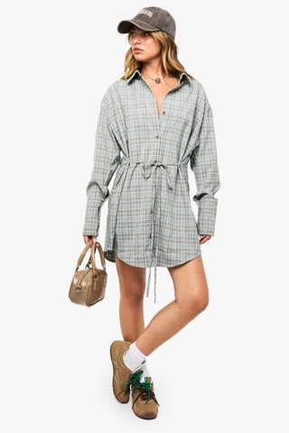 Abito a camicia - Verde acqua