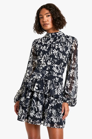 Abito a campana - Nero e bianco