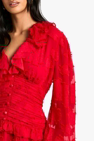 Abito a campana - Rosso