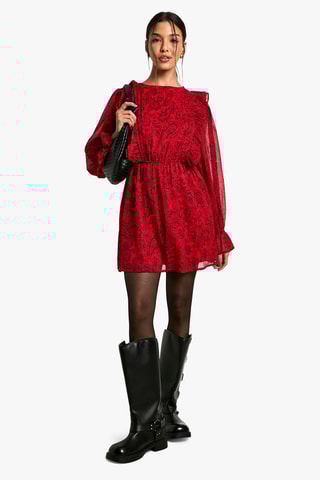 Abito a campana - Rosso