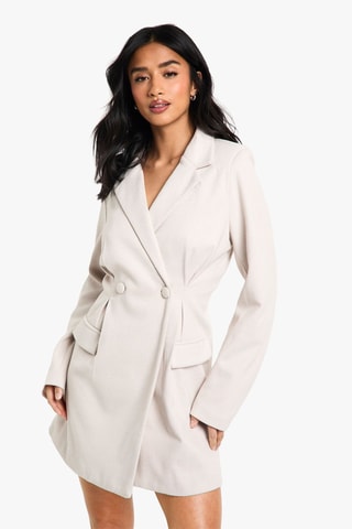 Abito taglio dritto - Taupe