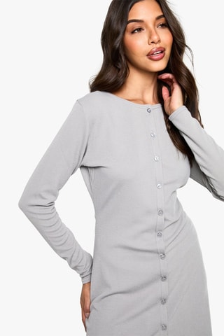 Abito a trapezio - Grigio