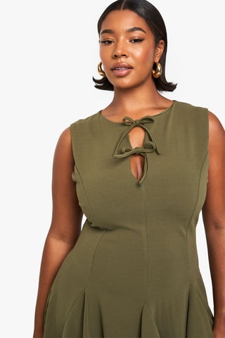 Abito a campana - Kaki