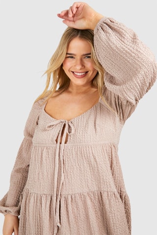 Abito a campana - Beige chiaro