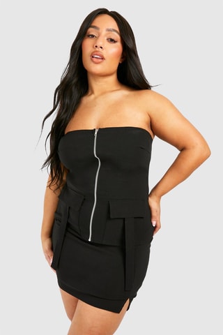 Abito bustier - Nero