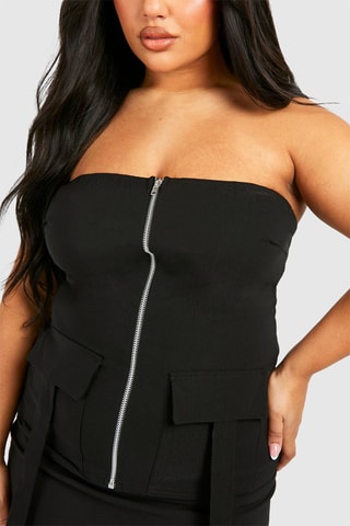 Abito bustier - Nero