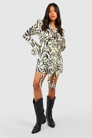 Abito con volant - Avorio