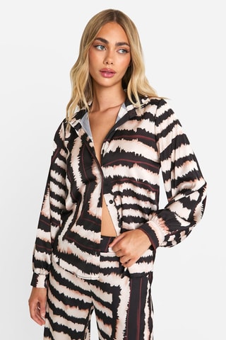 Camicia - Nero e beige