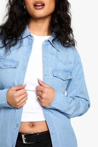 Camicia in jeans - Azzurro