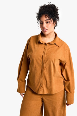 Camicia oversize - Marrone