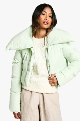 Piumino corto - Verde acqua