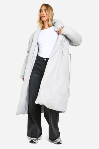 Piumino lungo - Grigio chiaro