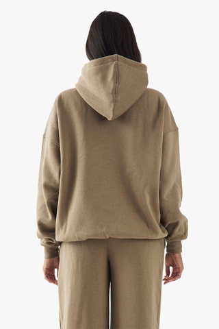 Felpa con cappuccio - Kaki