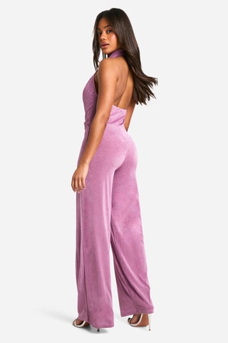 Tuta drappeggiata - Viola