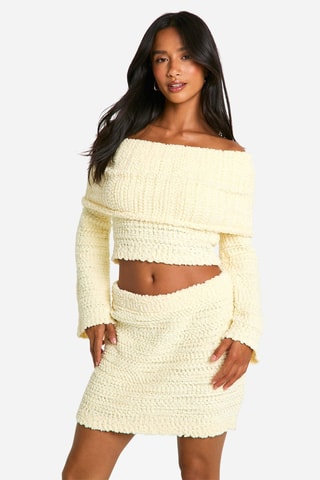 Gonna taglio dritto - Giallo