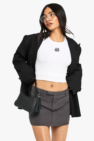 Minigonna - Grigio scuro