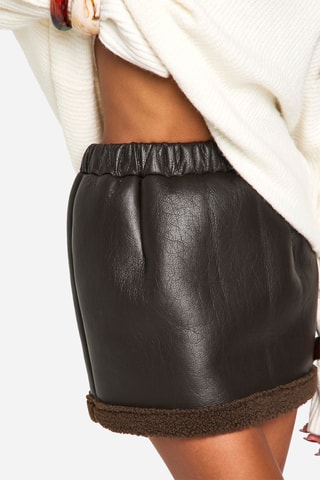 Minigonna - Marrone scuro