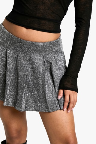 Minigonna plissé - Argentato