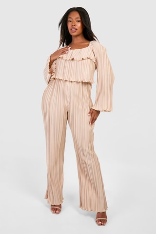 Tuta plissé - Beige