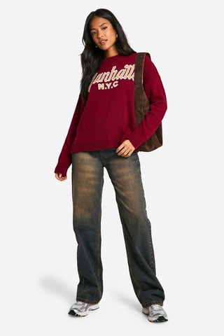 Maglia oversize - Bordeaux