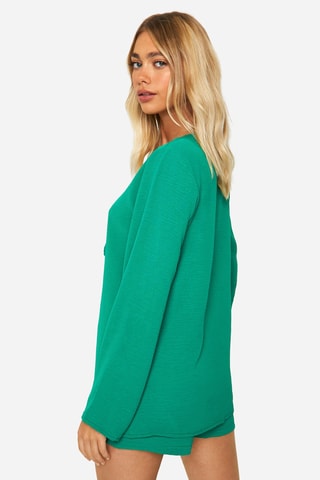 Blusa e shorts - Verde smeraldo